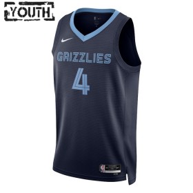 Camiseta Niños NBA Memphis Grizzlies Steven Adams 4 2022-23 Nike Icon Edition Navy Swingman